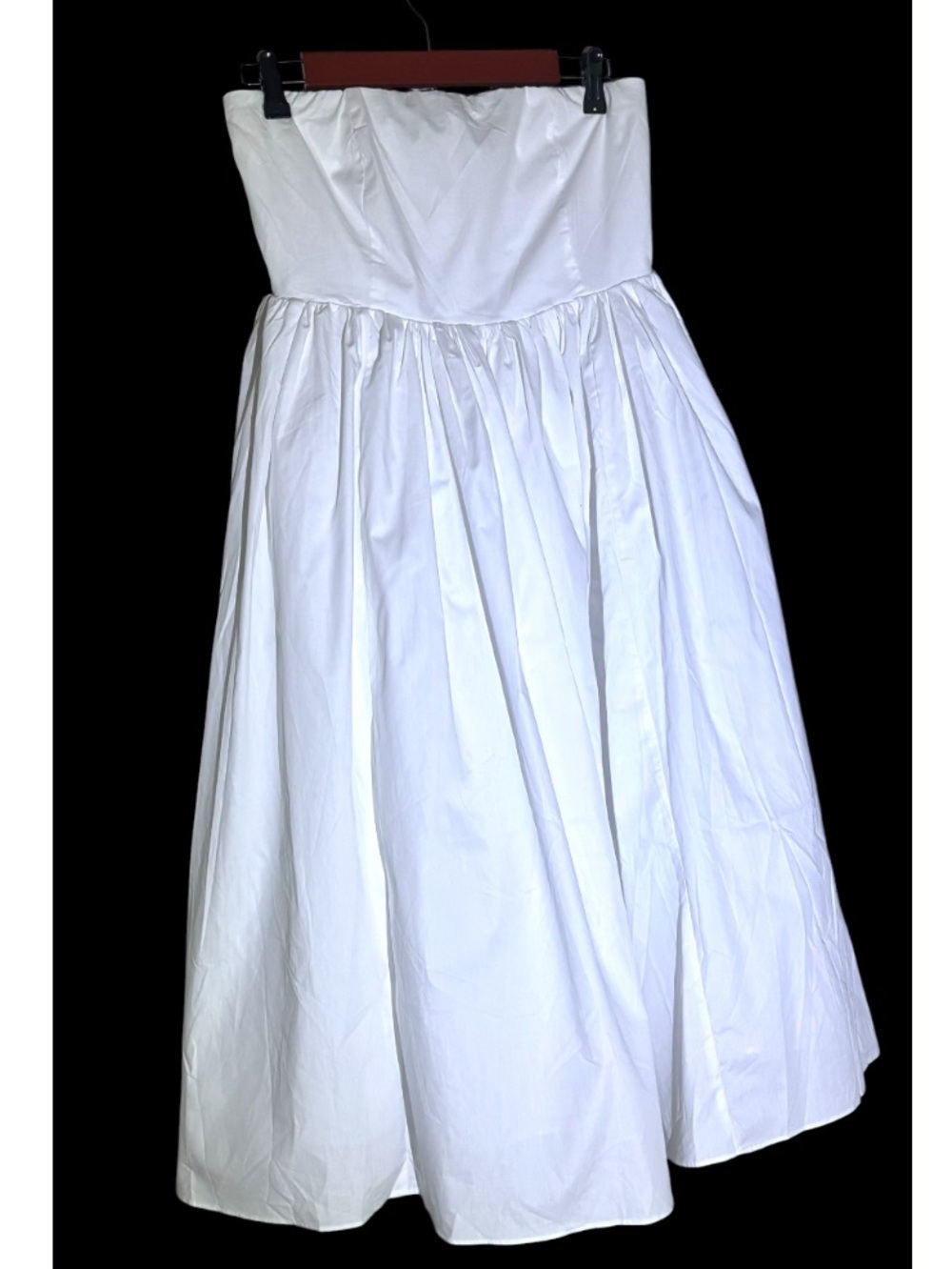 HYFVE Strapless Smocked Layered Tule Flowy Midi Dress  NWOT